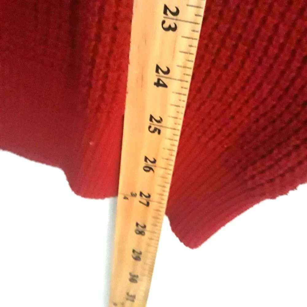 Timberland Sweater Women Medium Wine Red Pullover Long Sleeve Logo - Picture 7 of 11